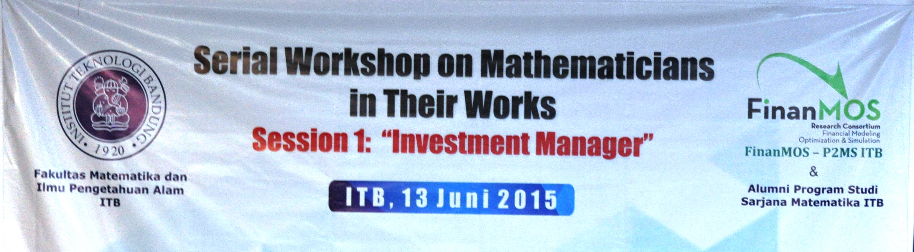 Serial Workshops on Mathematicians in Their Works: Investment Manager