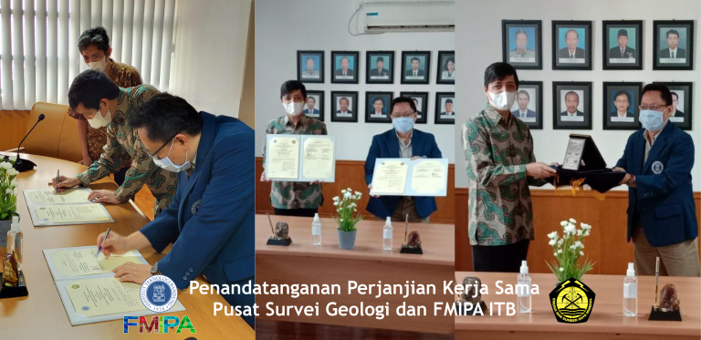 Penandatanganan Perjanjian Kerja Sama Pusat Survei Geologi Dan Fmipa 