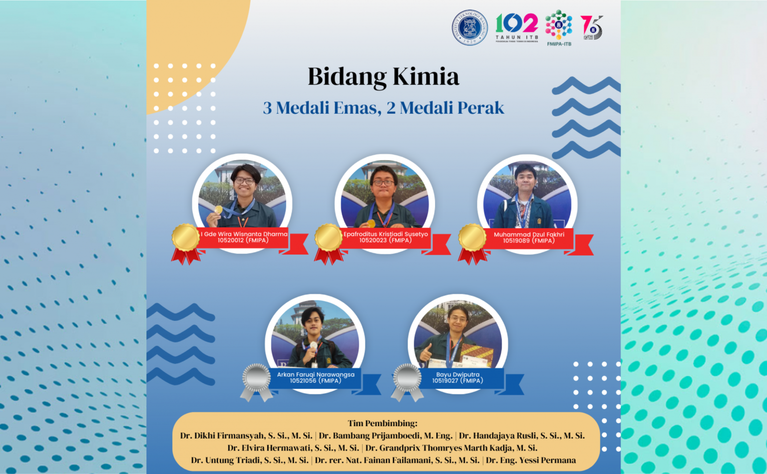 Itb Meraih Juara Umum Pada Olimpiade Nasional Mipa Perguruan Tinggi Onmipa Pt 2022 Fmipa Itb 6352