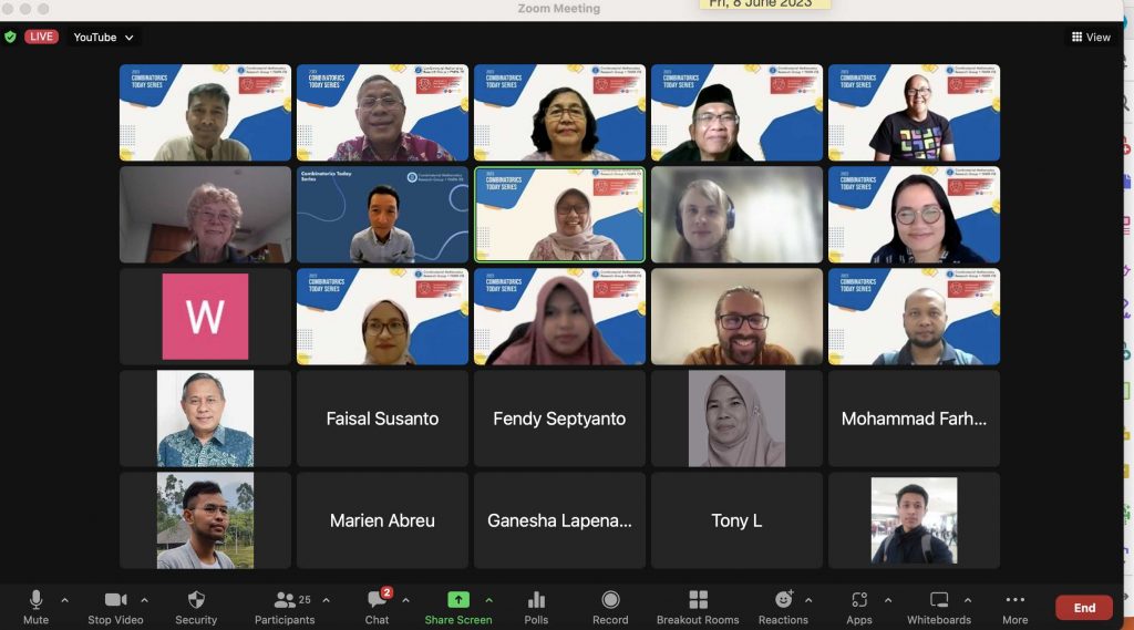 Prof. Gordon Royle memberikan kuliah tamu di Seri CTS FMIPA ITB – FMIPA ITB