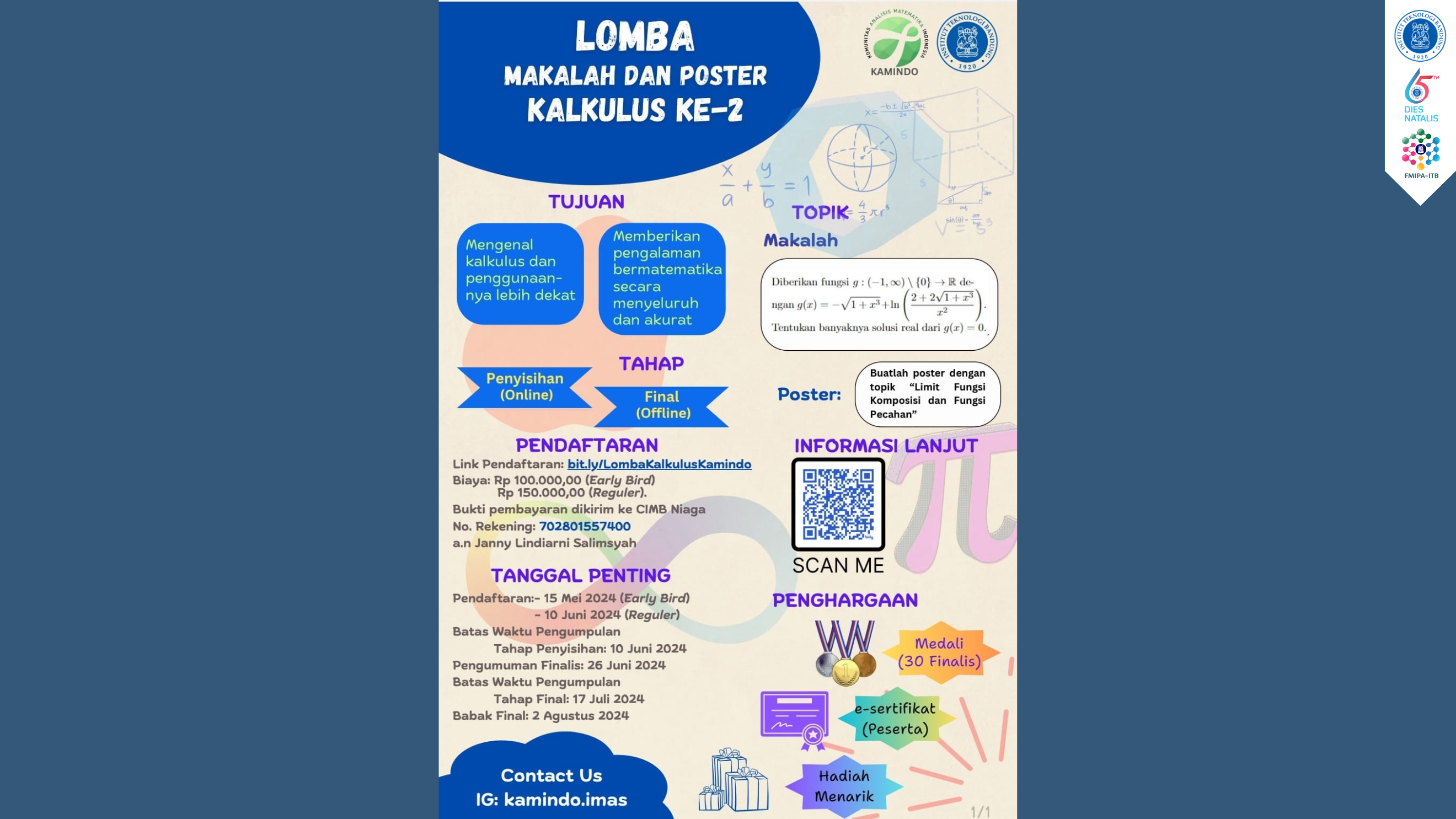 Lomba Makalah dan Poster Kalkulus Ke-2