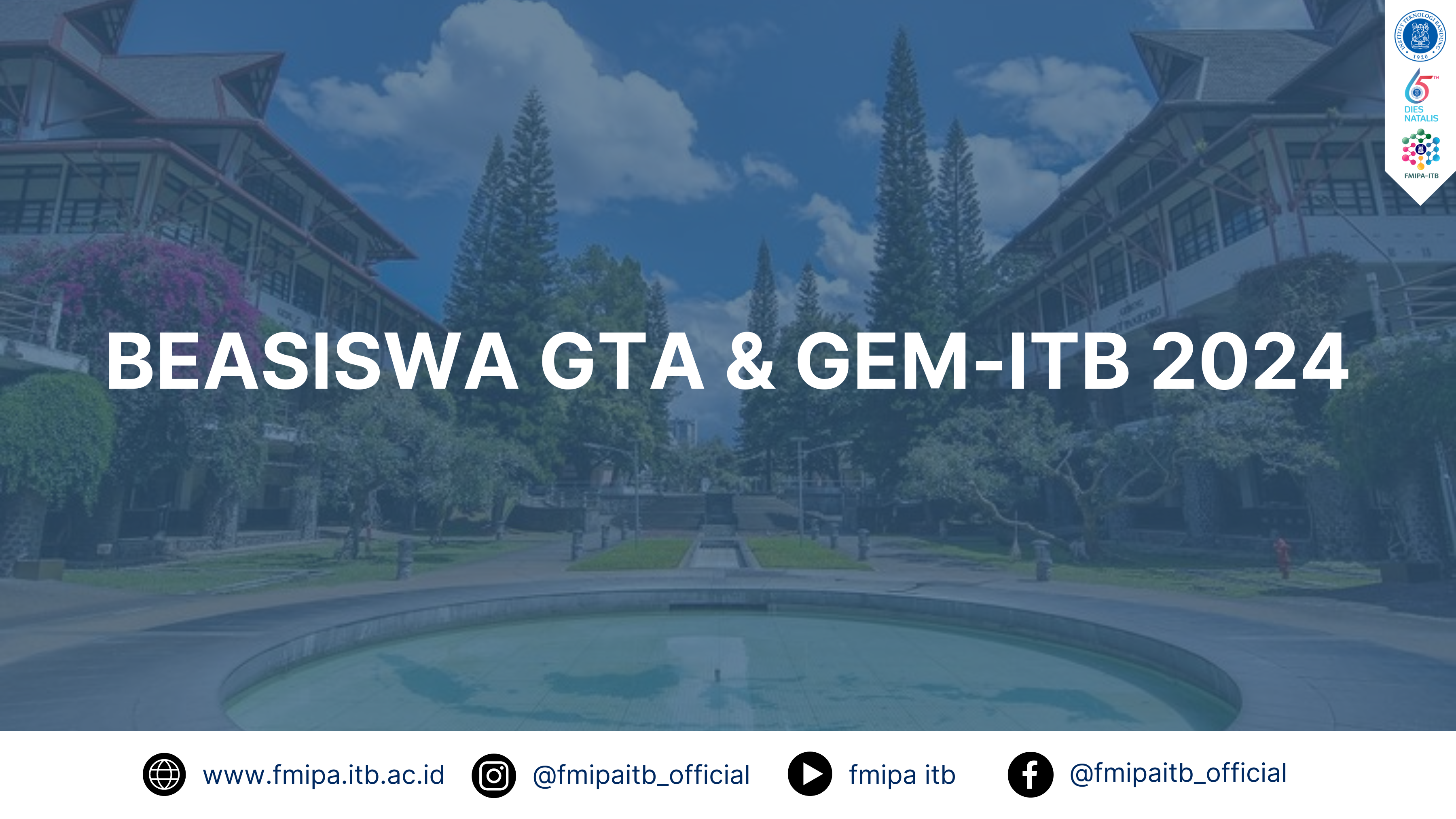 INFORMASI BEASISWA GTA & GEM-ITB 2024