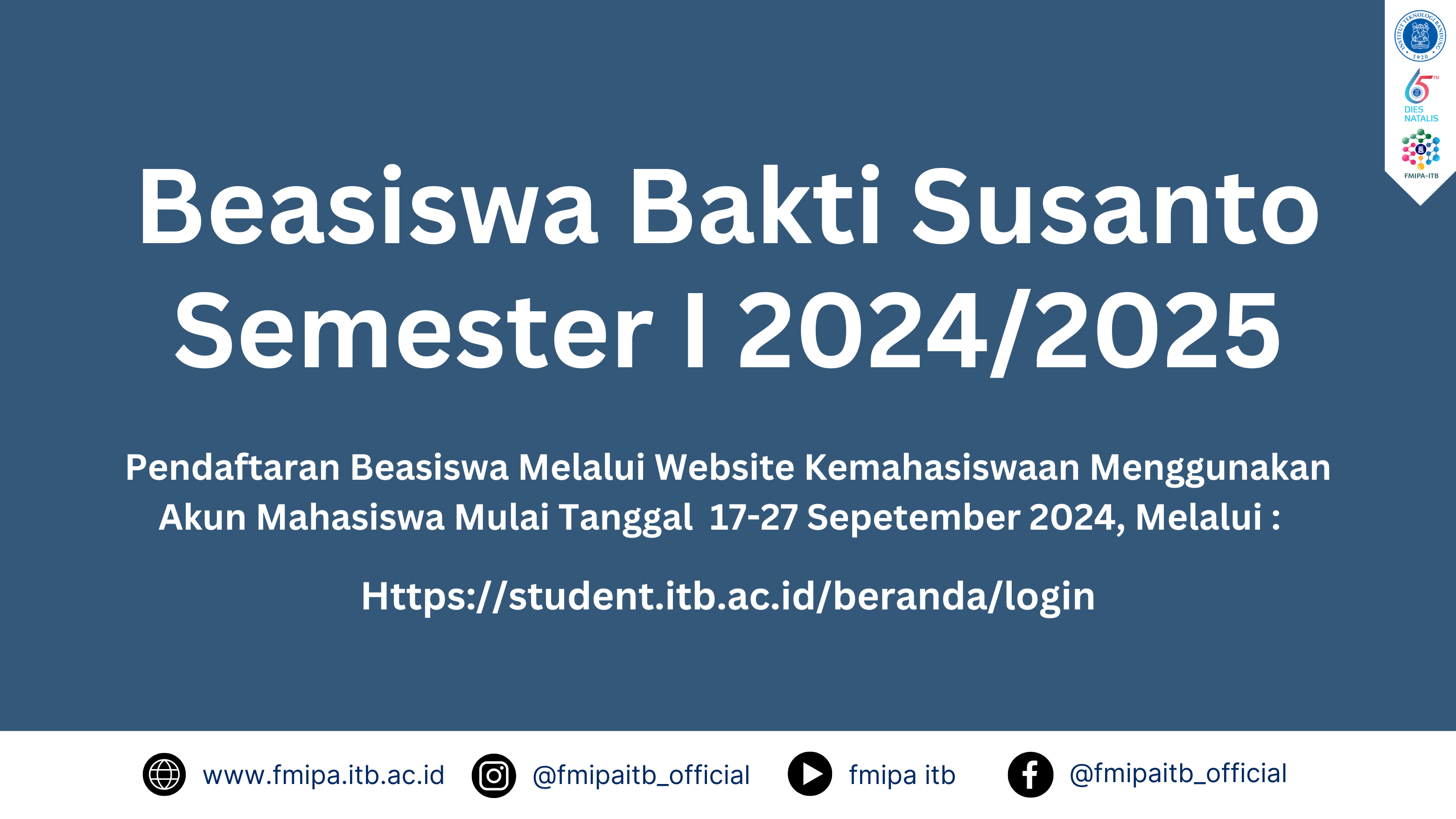 Beasiswa Bakti Santoso Semester I 2024/2025