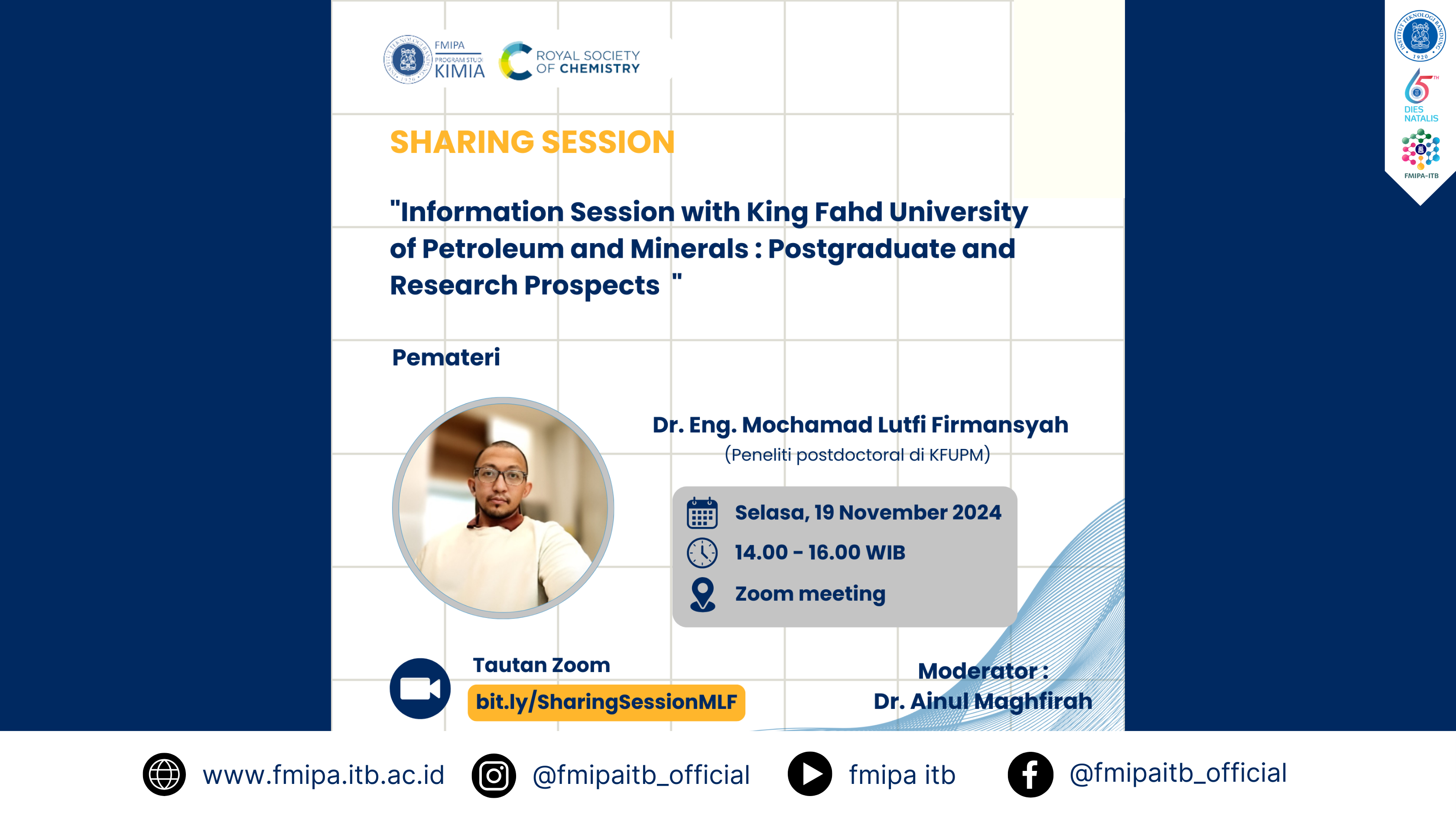 Information Session with King Fahd University of Petroleum and Minerals: Postgraduate and Research Prospects