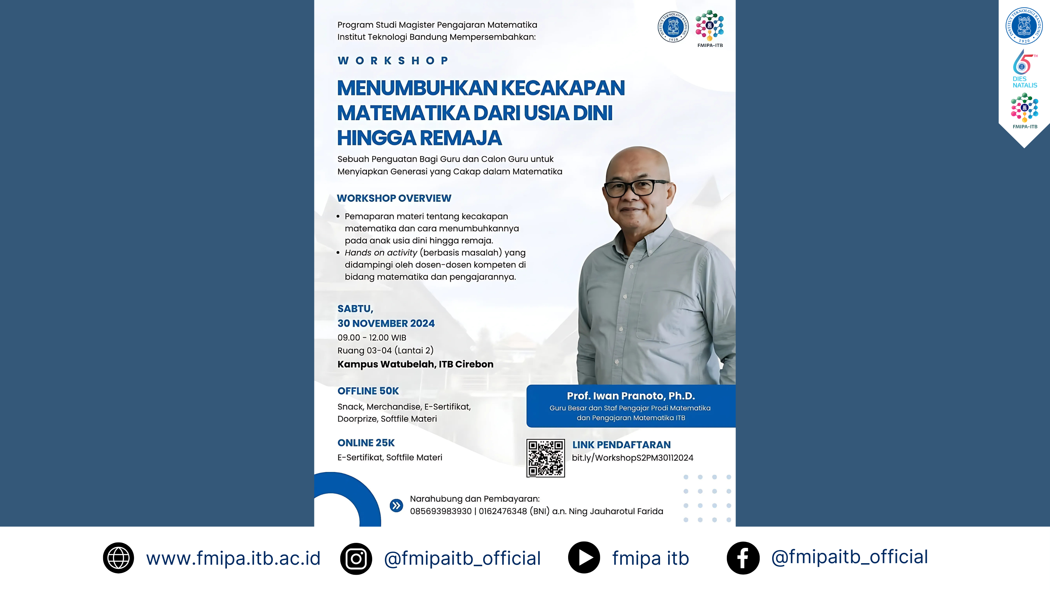 Workshop Menumbuhkan Kecakapan Matematika dari Usia Dini hingga Remaja