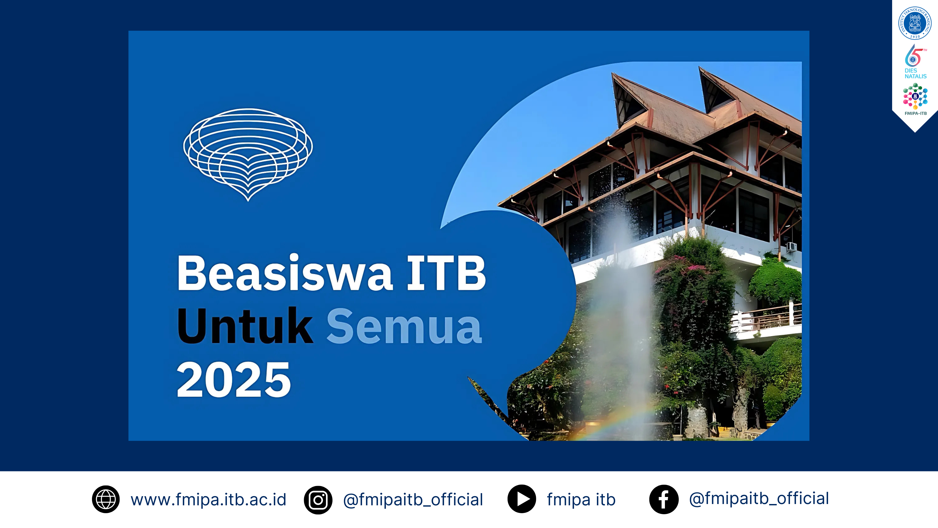 Beasiswa ITB Untuk Semua 2025 di Buka