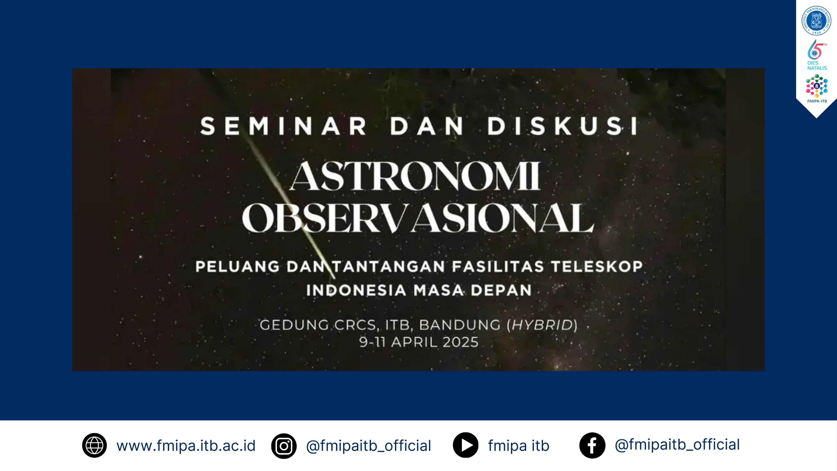 Astronomi Observasional: Peluang dan Tantangan Fasilitas Teleskop Indonesia Masa Depan