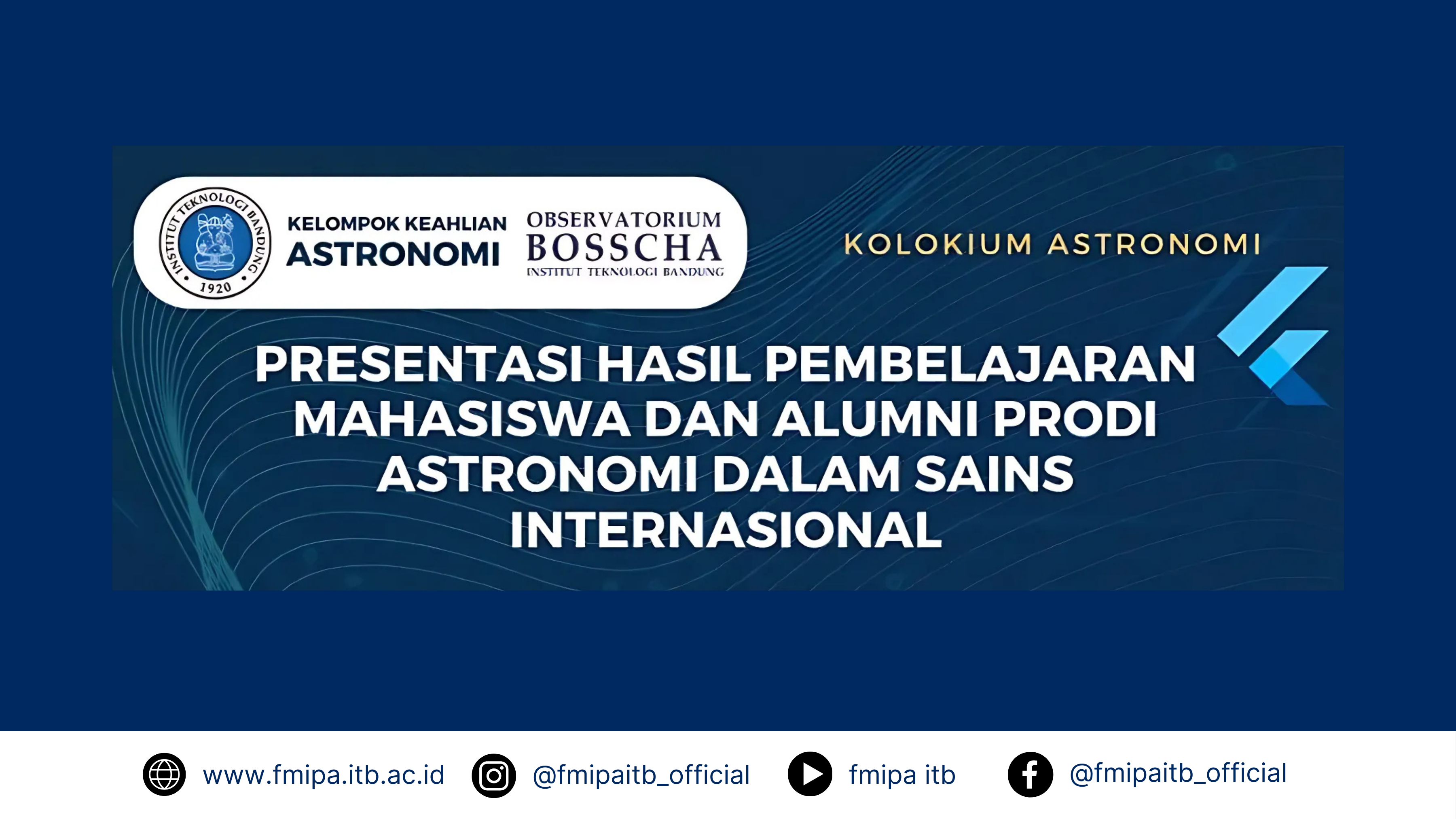 Presentasi Hasil Pembelajaran Mahasiswa dan Alumni Prodi Astronomi dalam Sains Internasional