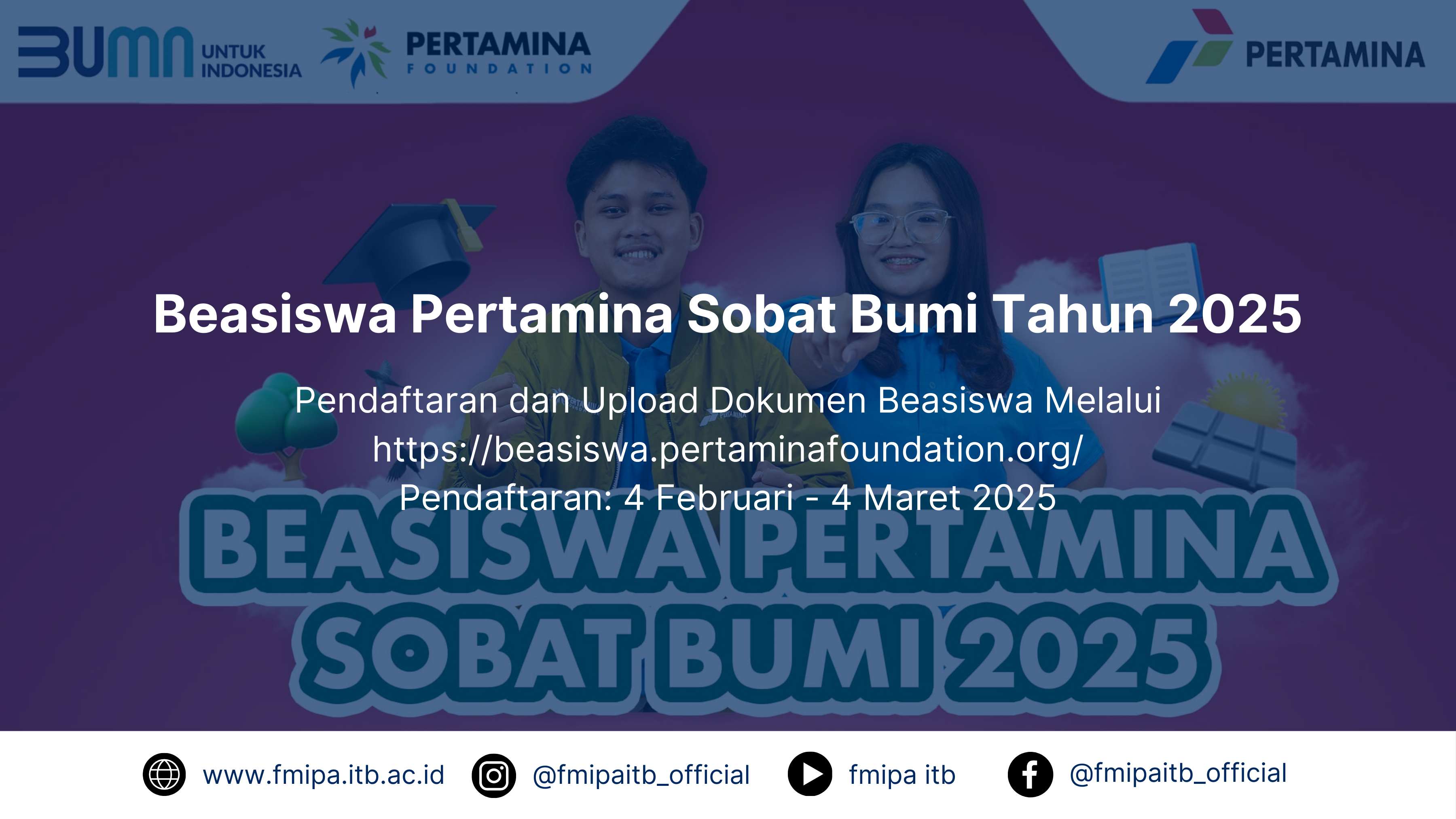 Beasiswa Pertamina Sobat Bumi Tahun 2025