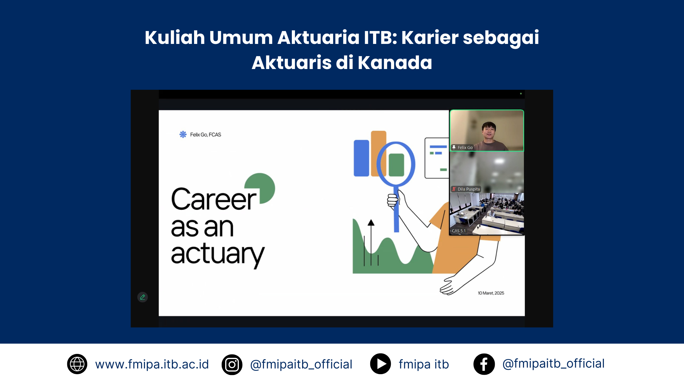 Kuliah Umum Aktuaria ITB: Karier sebagai Aktuaris di Kanada