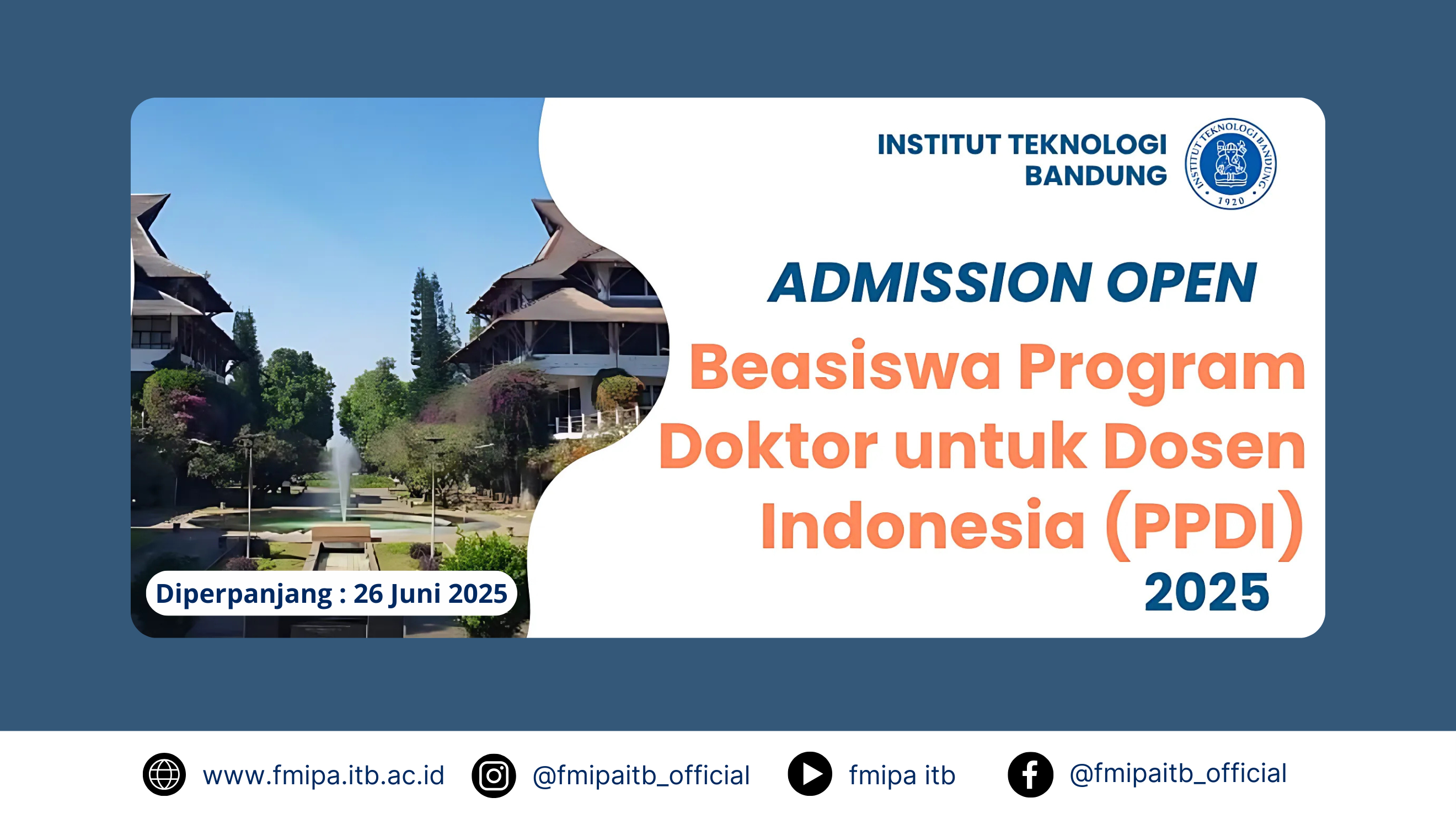 Pendaftaran Beasiswa Program Doktor untuk Dosen Indonesia Tahun 2025 Diperpanjang!
