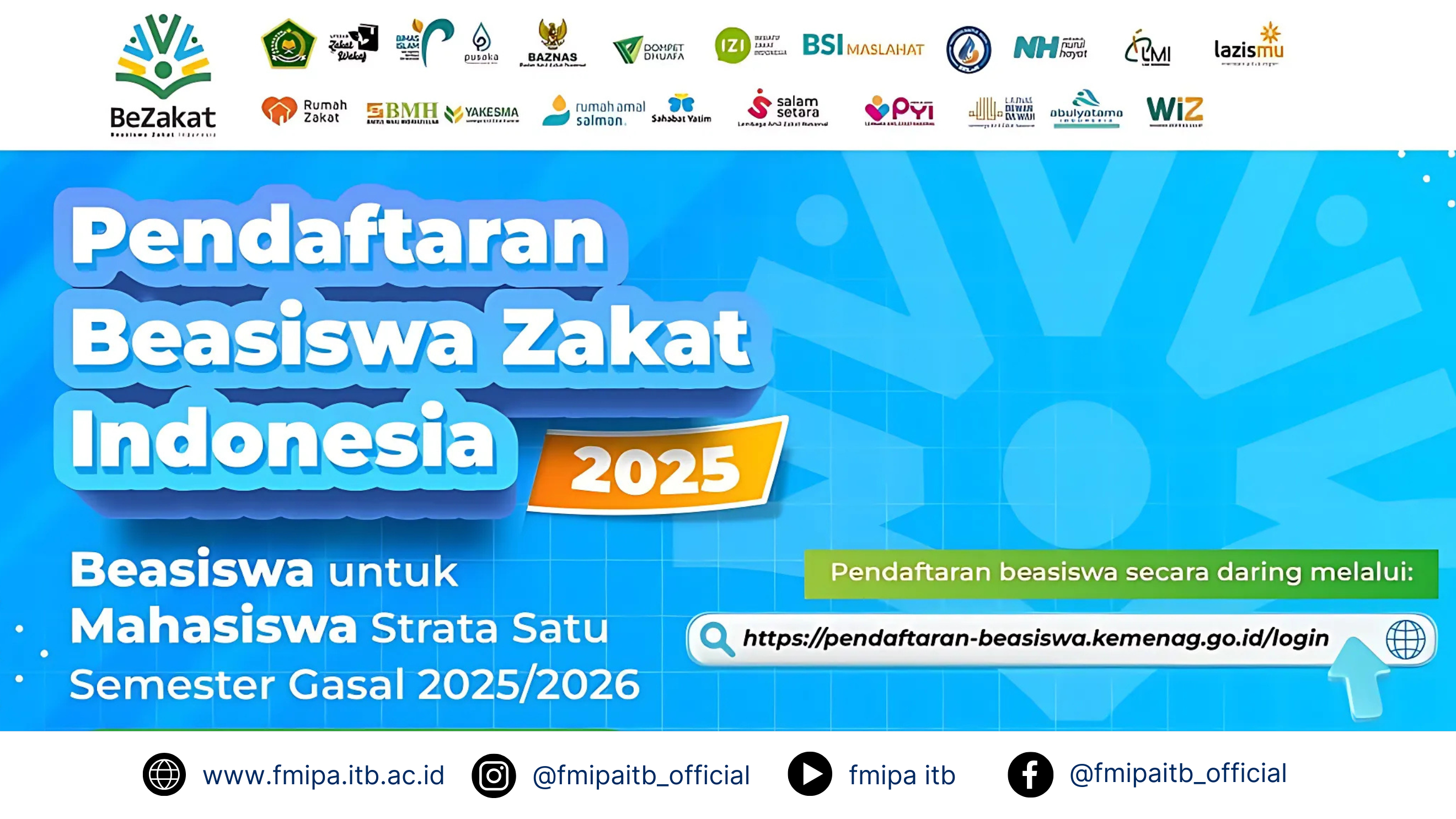 Pendaftaran Beasiswa Zakat Indonesia 2025 Resmi Dibuka