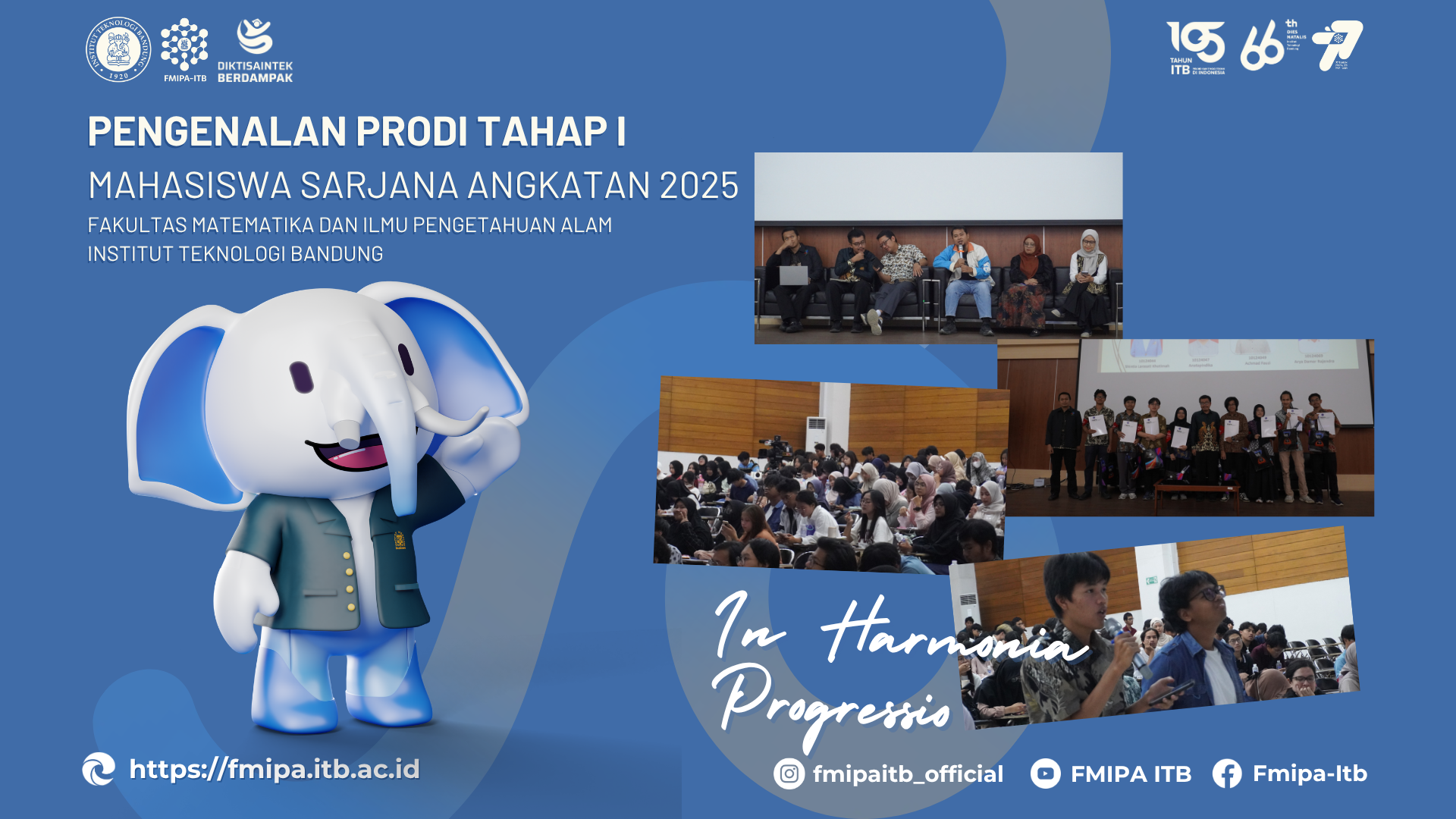 Pengenalan Program Studi Tahap I Mahasiswa Sarjana Angkatan 2025 FMIPA ITB