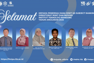 Selamat kepada Penerima Dana Riset QS Subject Ranking ITB Tahun Anggaran 2025