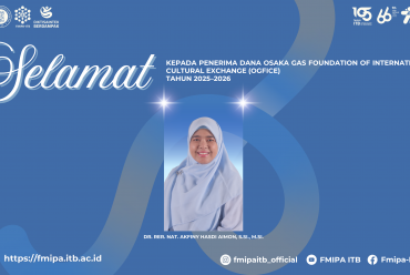 Dosen FMIPA ITB Terima Dana Osaka Gas Foundation of International Cultural Exchange (OGFICE) 2025–2026