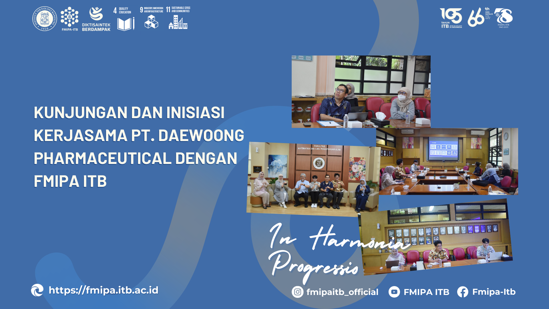 PT Daewoong Pharmaceutical Jajaki Peluang Kerja Sama dengan FMIPA ITB